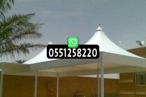 تركيب مظلات في حوش المسجد