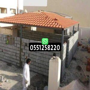 بناء ملحق في الاحواش والاسطح