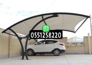 مظلات سيارات قماش pvc