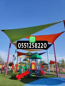 مظلات شد إنشائي قماش جدة