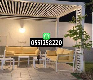 مظلات برجولات حديد