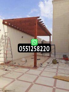 مظلات حوش خشب