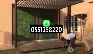 مظلات برجولات خشب