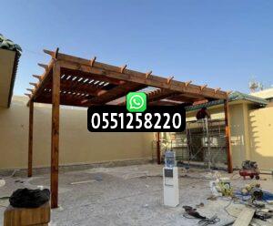 اشكال مظلات خشبية