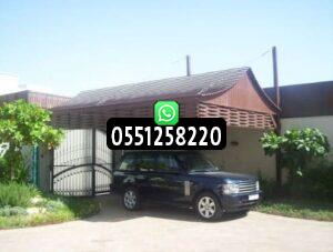 مظلات خشبية للسيارات