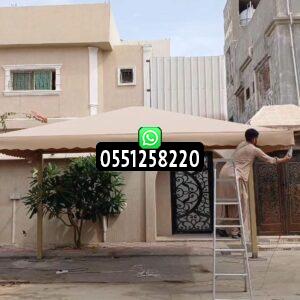 تركيب مظلة سيارة شراع