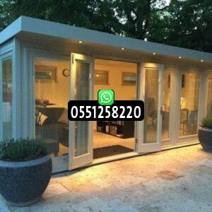 طريقة الشركة لانشاء المجالس الخارجية وملحق خارجي من الساندوتش بانل