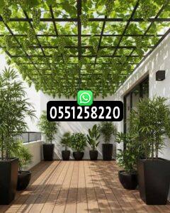 تصميم شلالات منزلية لحديقة المنزل بالرياض