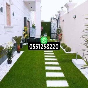 أفضل طرق تزيين الاحواش بالعشب الصناعي 