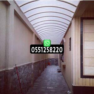 مظلات ممرات حديد