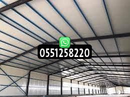 بناء هناجر ساندوتش بانل